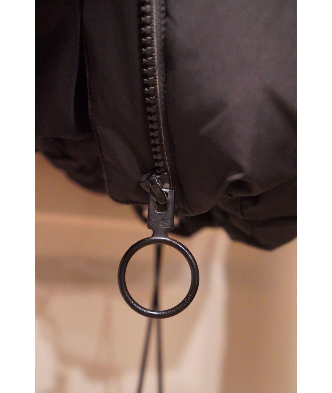 OFF-WHITE Черная полиэстеровая куртка, фото 7