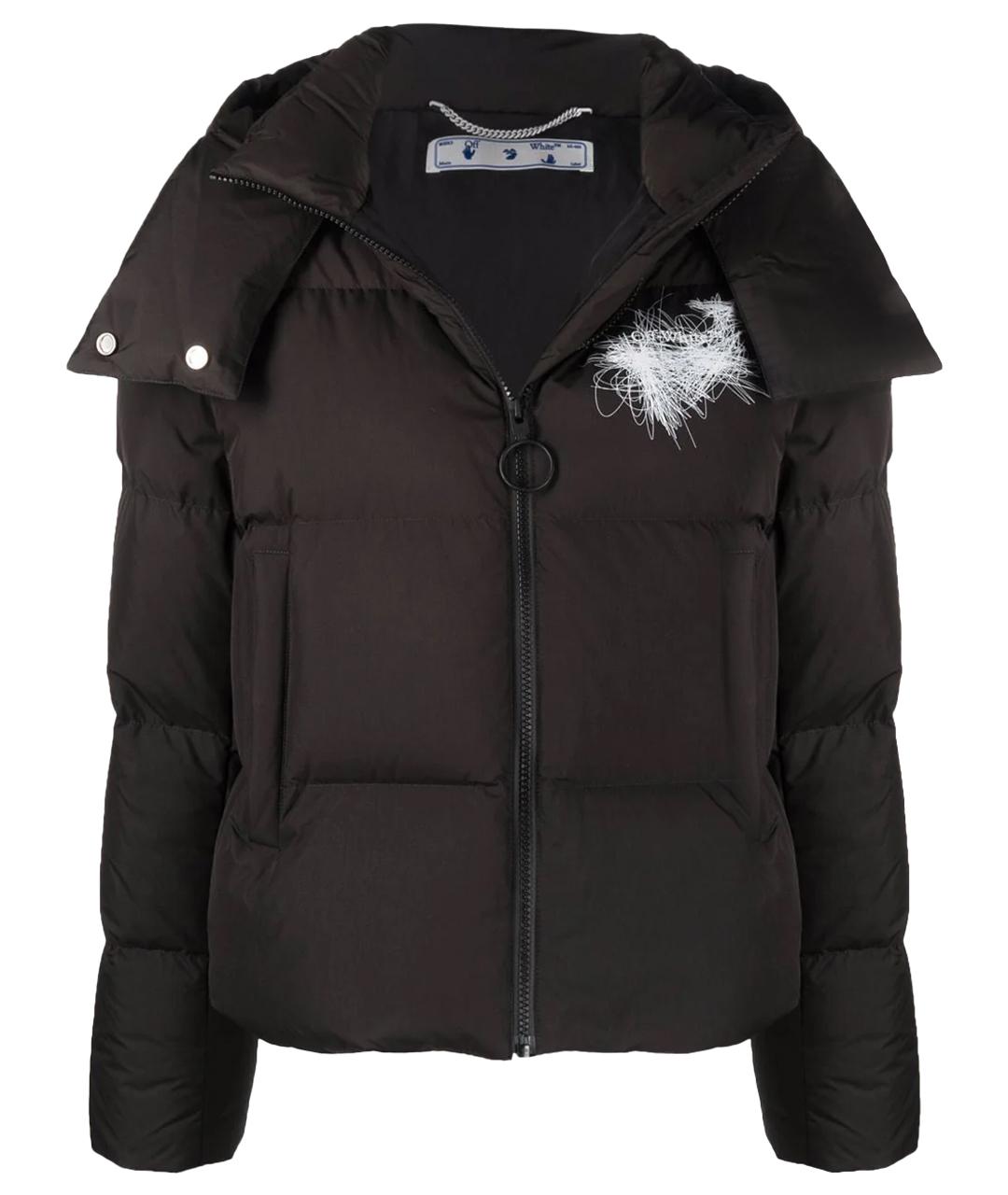 OFF-WHITE Черная полиэстеровая куртка, фото 1