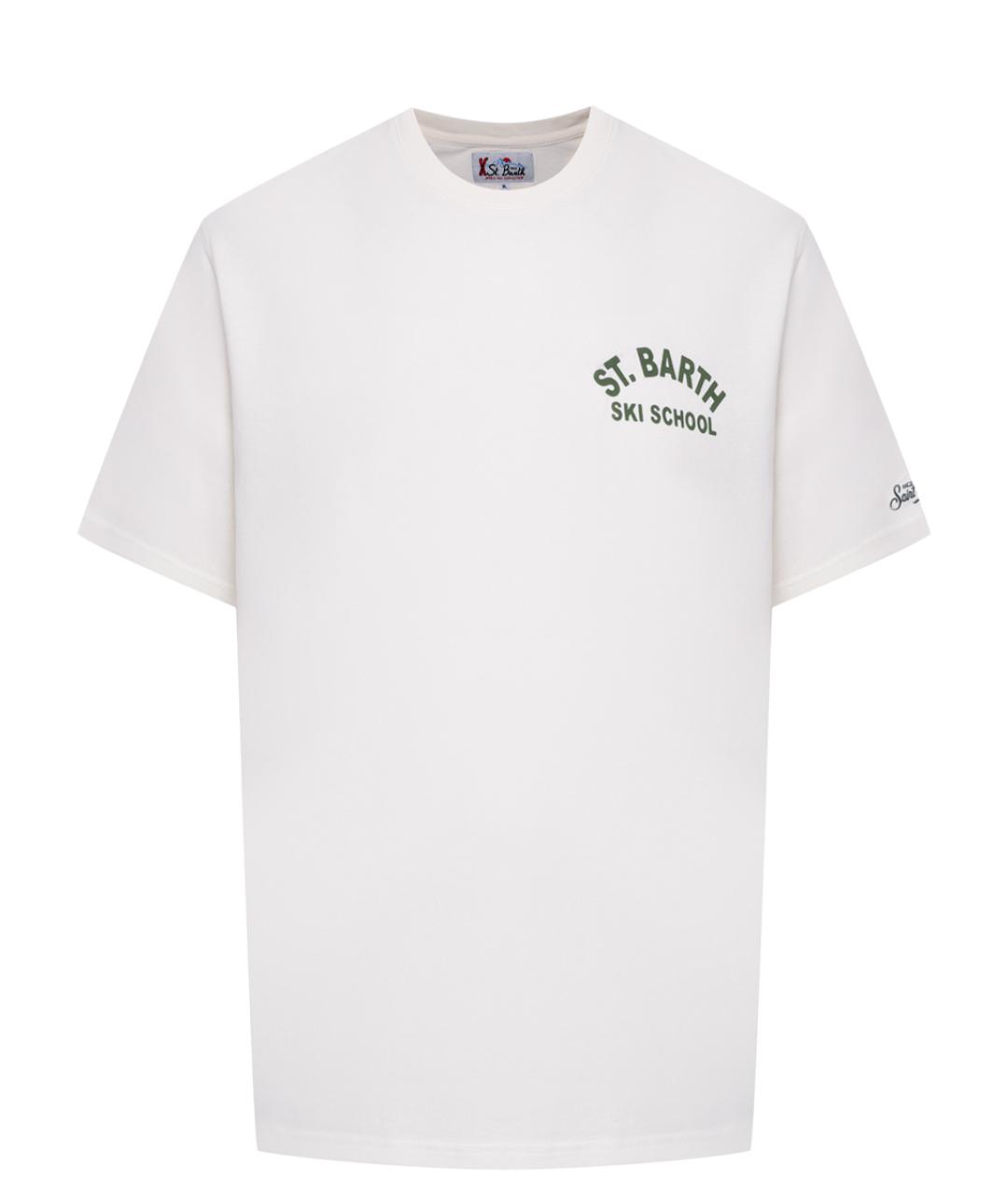 MC2 SAINT BARTH Белая хлопковая футболка, фото 1