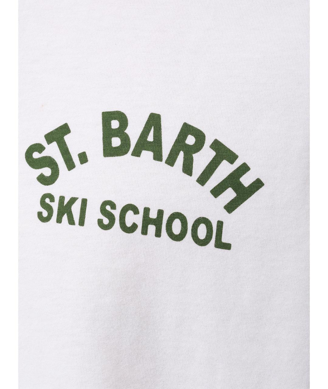 MC2 SAINT BARTH Белая хлопковая футболка, фото 6