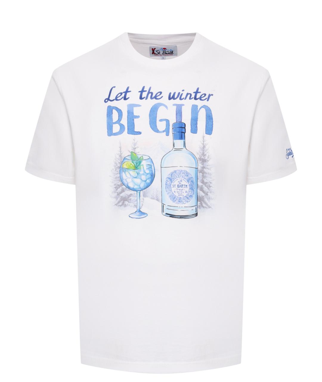 MC2 SAINT BARTH Белая хлопковая футболка, фото 1