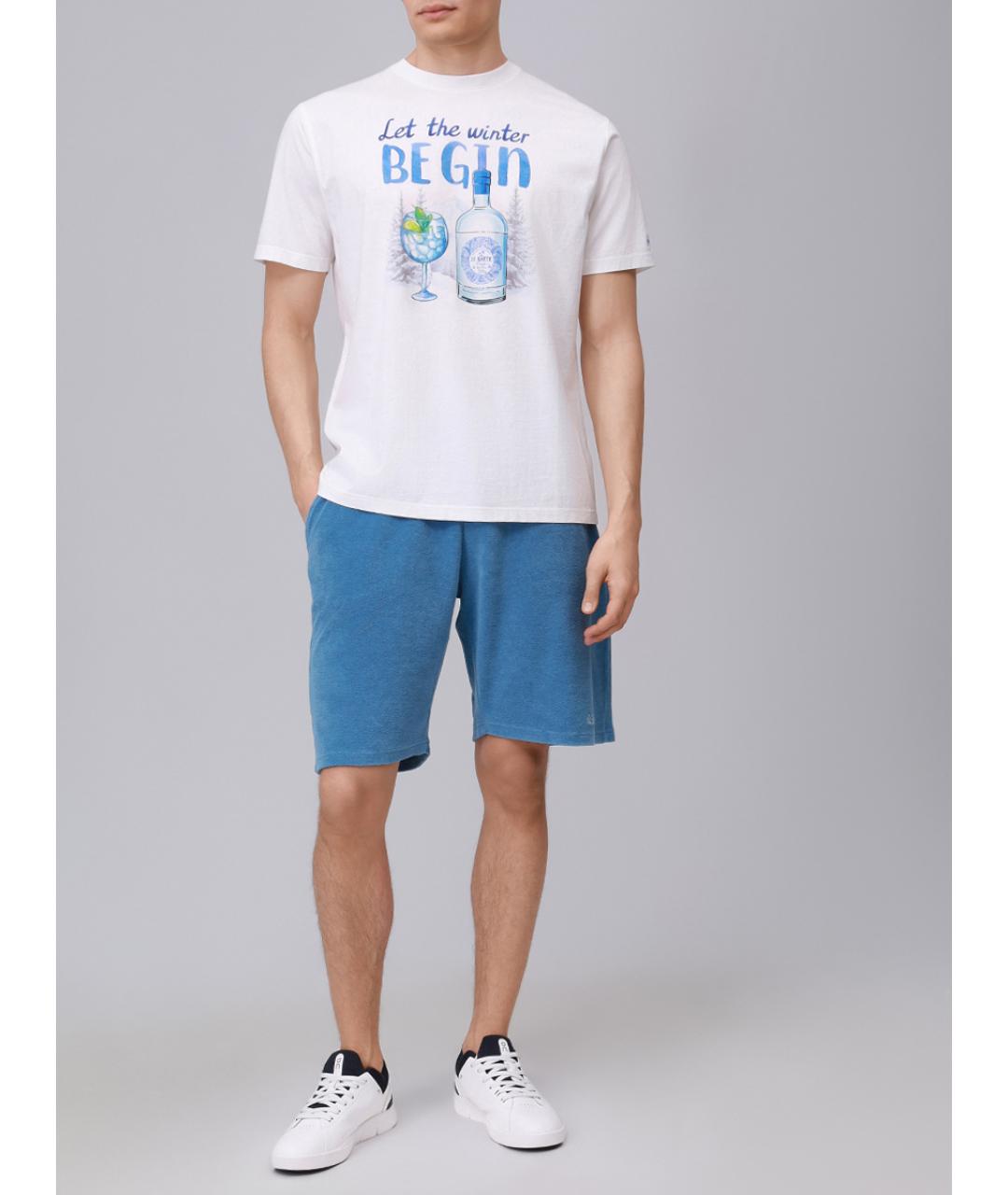 MC2 SAINT BARTH Белая хлопковая футболка, фото 2