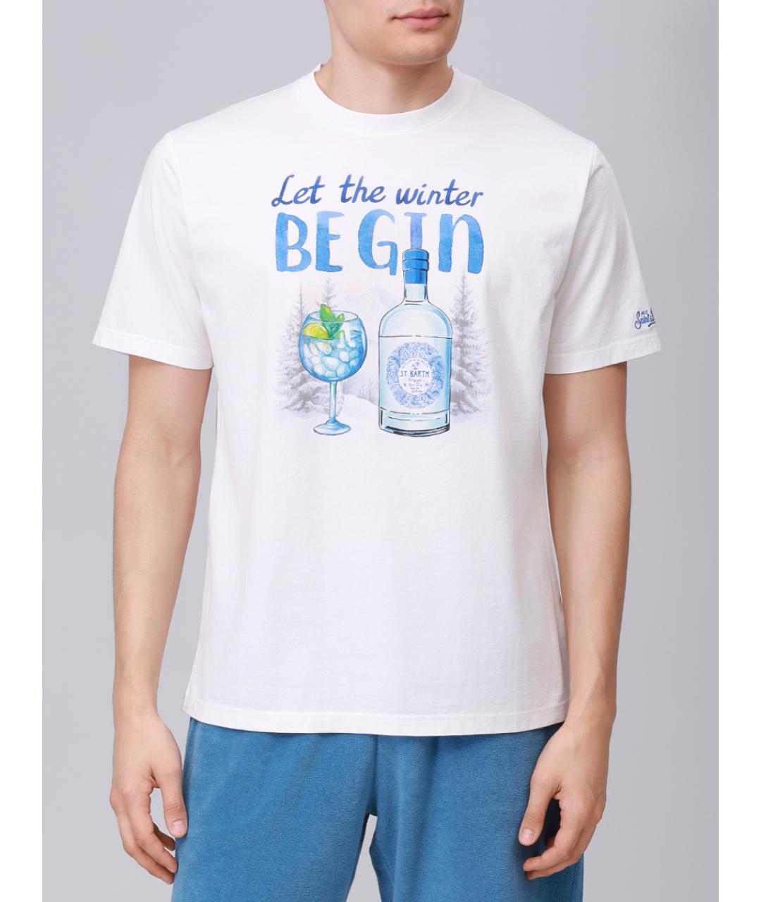 MC2 SAINT BARTH Белая хлопковая футболка, фото 4