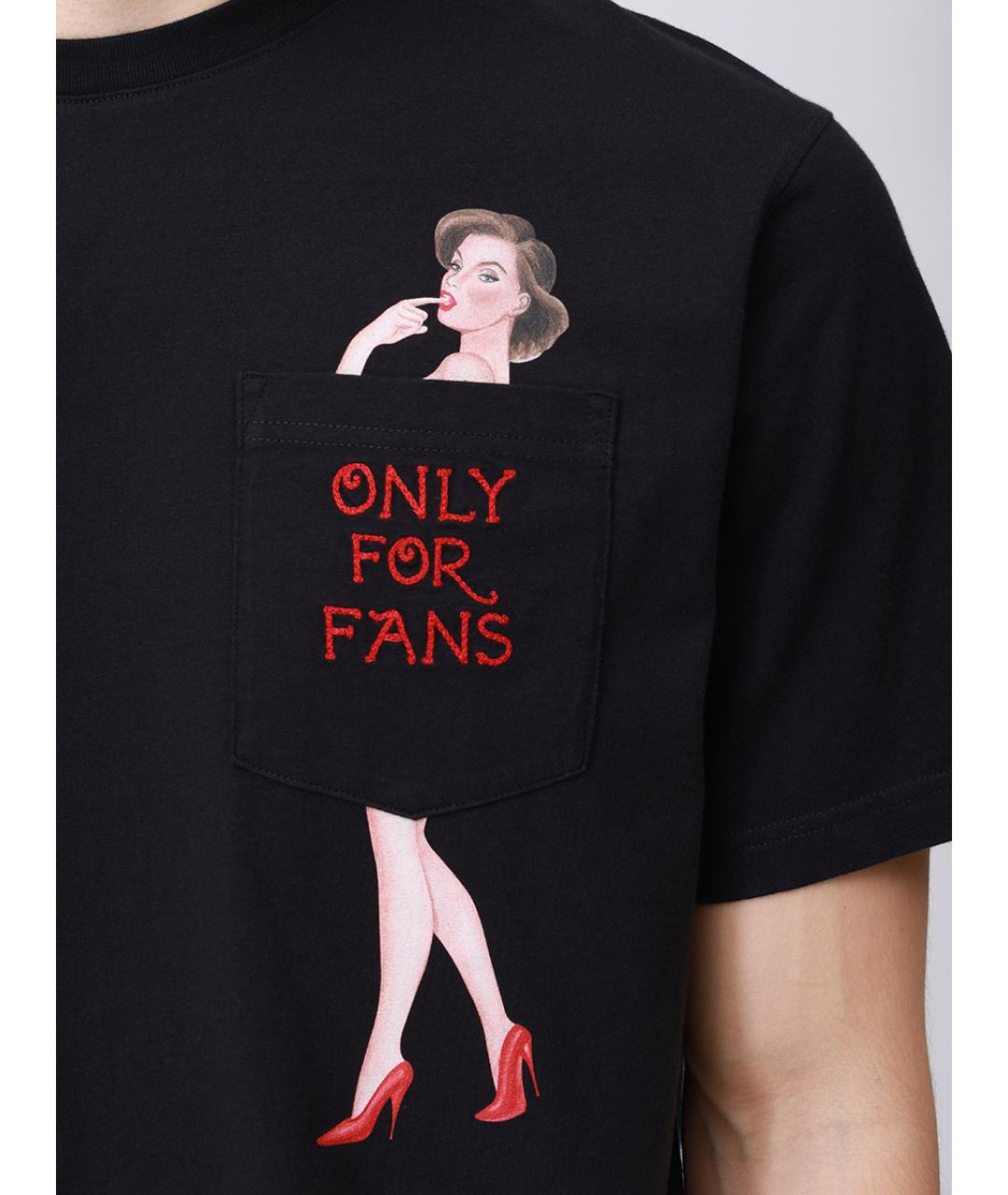 MC2 SAINT BARTH Черная хлопковая футболка, фото 5