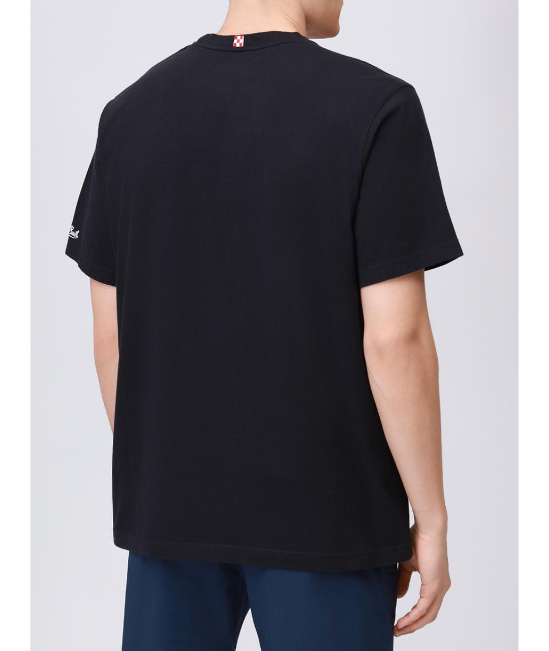 MC2 SAINT BARTH Черная хлопковая футболка, фото 3