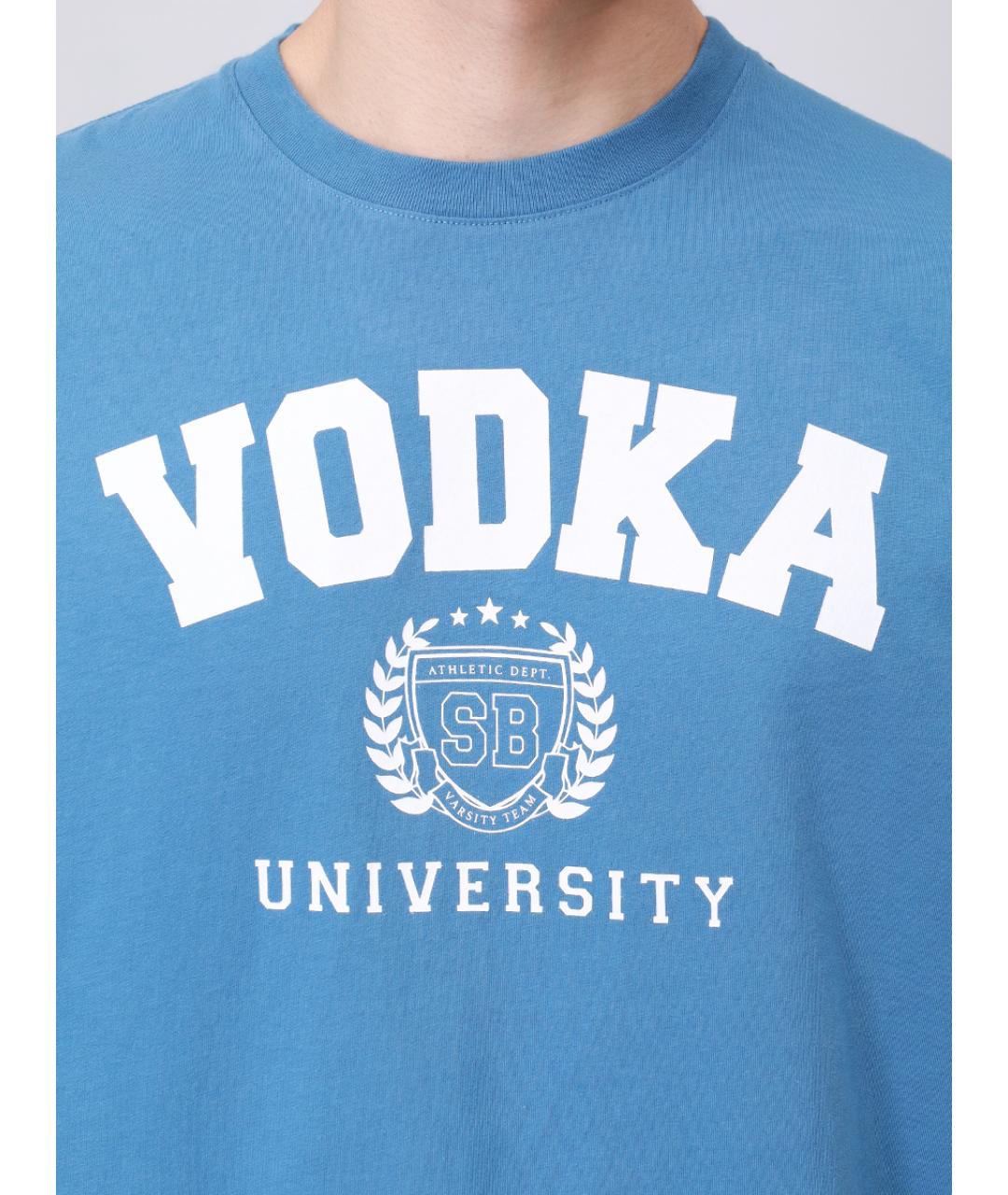 MC2 SAINT BARTH Голубая хлопковая футболка, фото 5