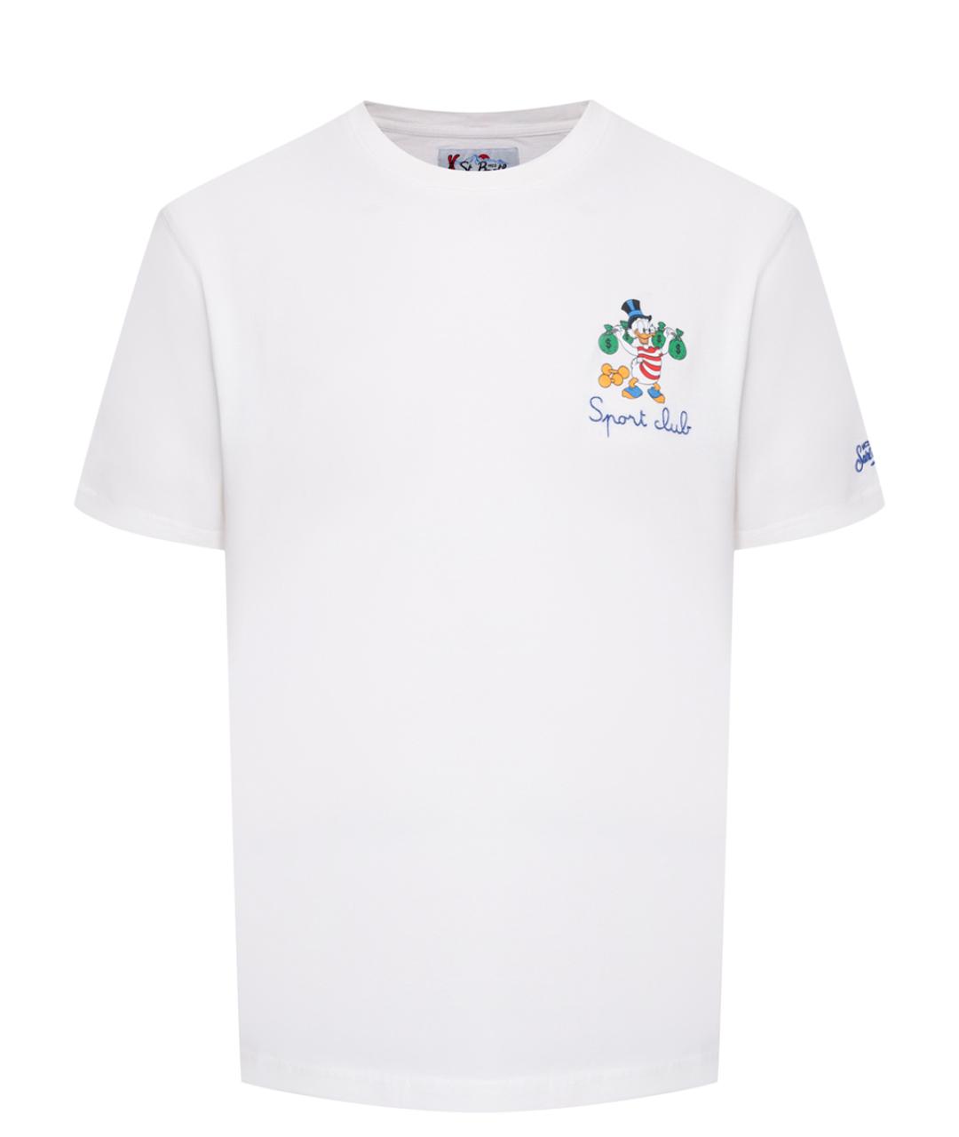 MC2 SAINT BARTH Белая хлопковая футболка, фото 1