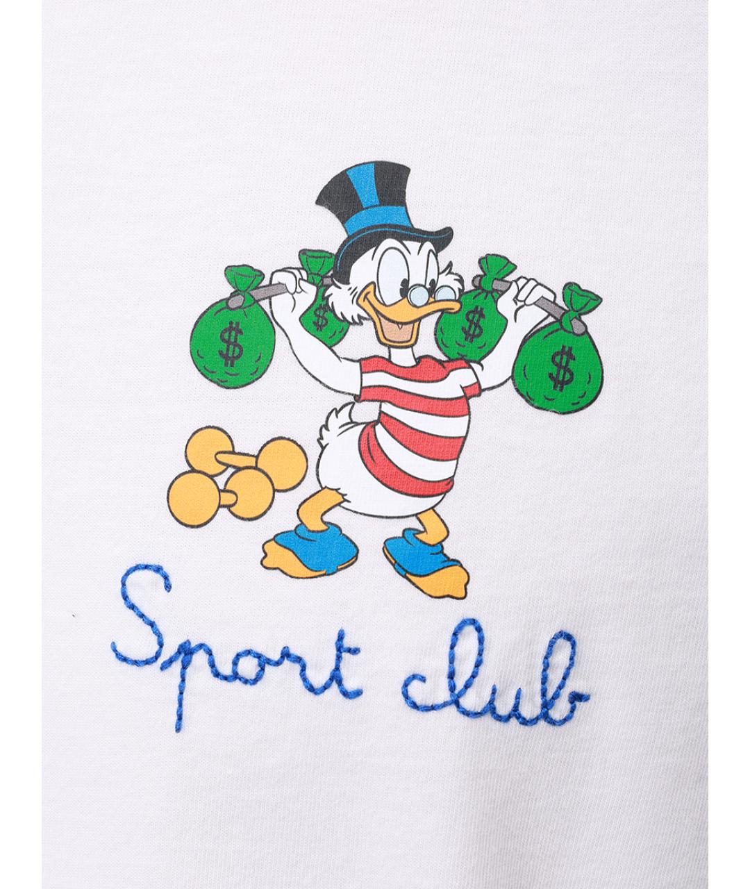 MC2 SAINT BARTH Белая хлопковая футболка, фото 6