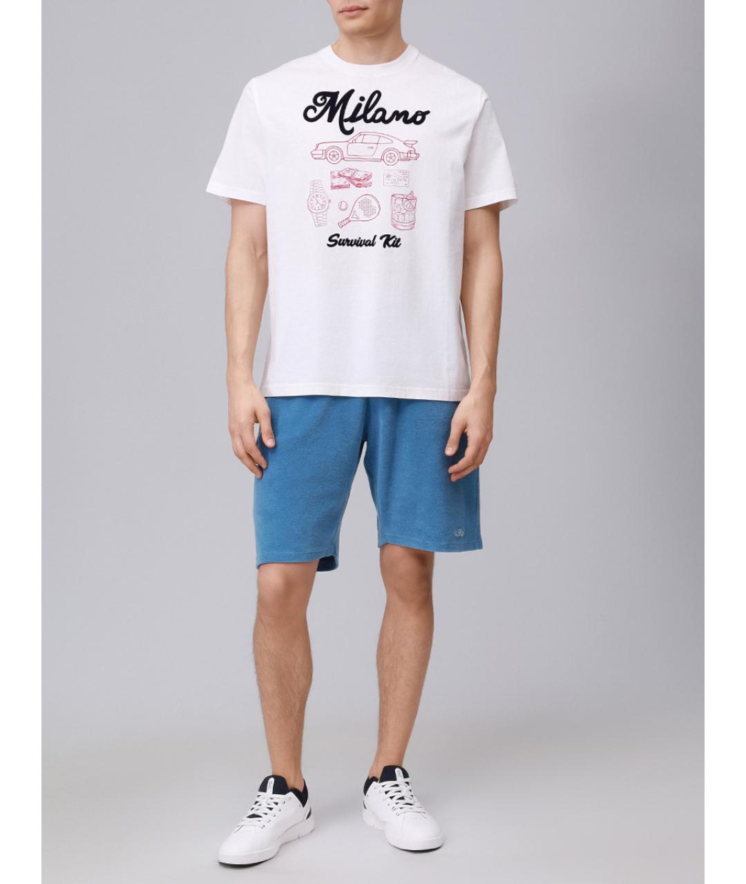 MC2 SAINT BARTH Белая хлопковая футболка, фото 2