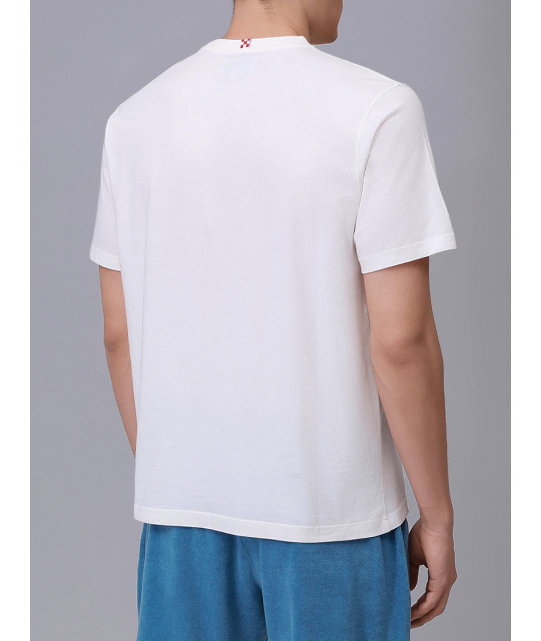 MC2 SAINT BARTH Белая хлопковая футболка, фото 3