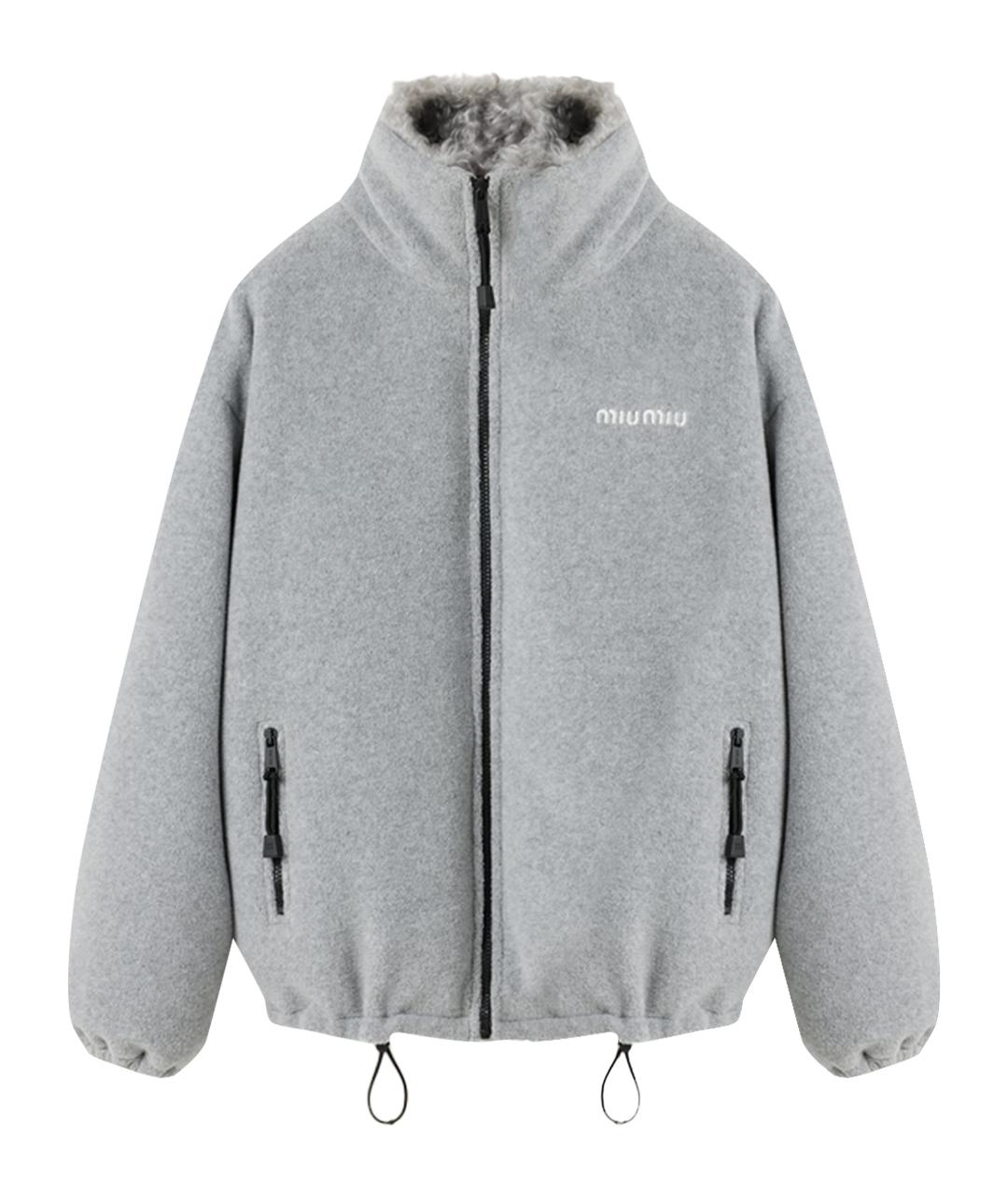 MIU MIU Серая куртка, фото 1