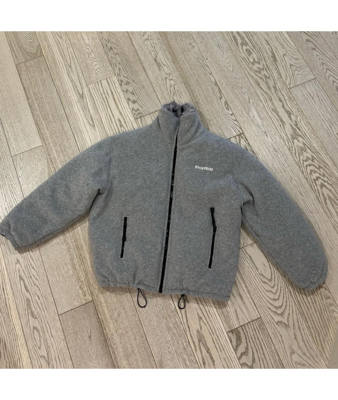 MIU MIU Серая куртка, фото 9