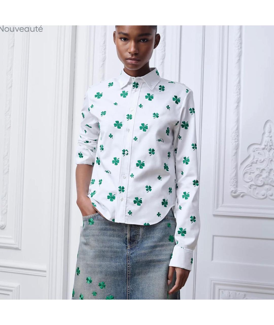 CHRISTIAN DIOR Белая блузы, фото 2