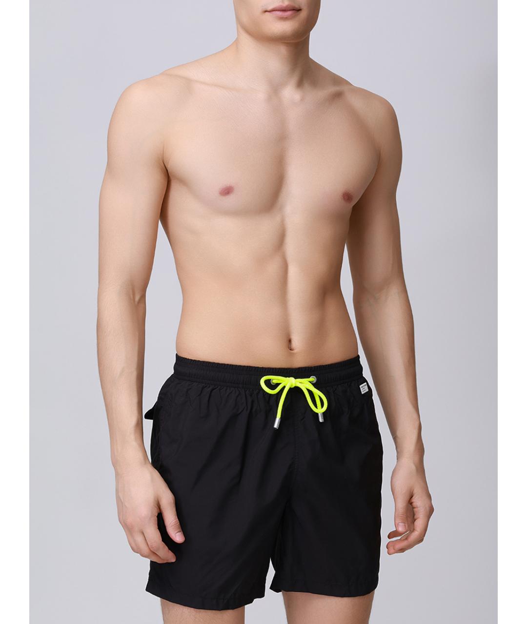 MC2 SAINT BARTH Черные полиамидовые шорты, фото 2