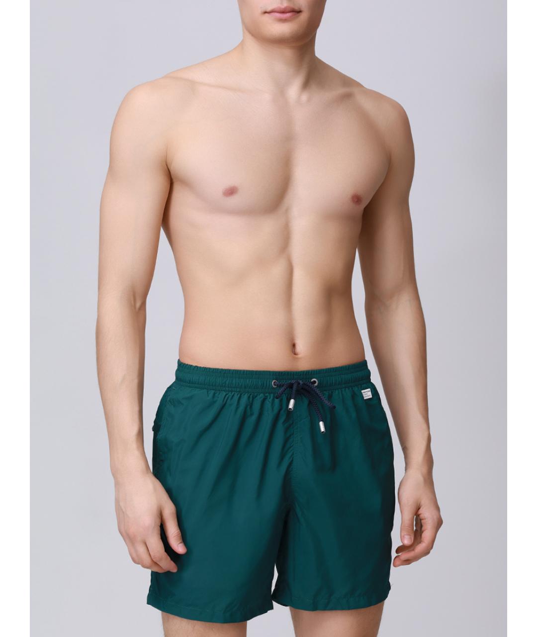 MC2 SAINT BARTH Зеленые полиамидовые шорты, фото 2