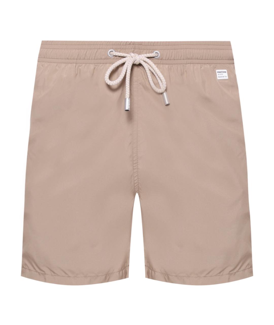 MC2 SAINT BARTH Бежевые полиамидовые шорты, фото 1