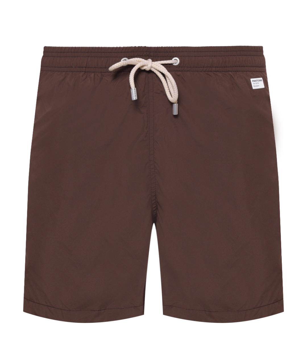 MC2 SAINT BARTH Коричневые полиамидовые шорты, фото 1
