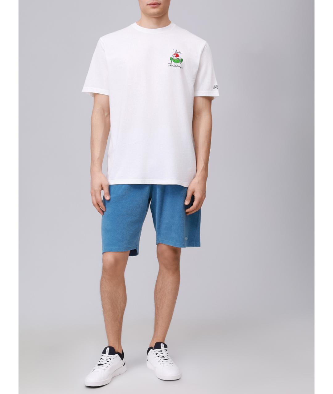 MC2 SAINT BARTH Белая хлопковая футболка, фото 2