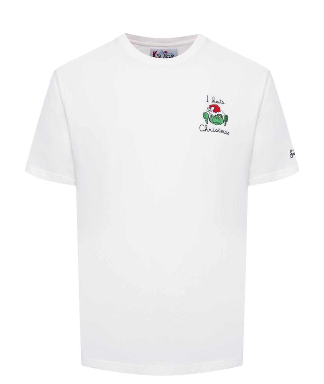 MC2 SAINT BARTH Белая хлопковая футболка, фото 1