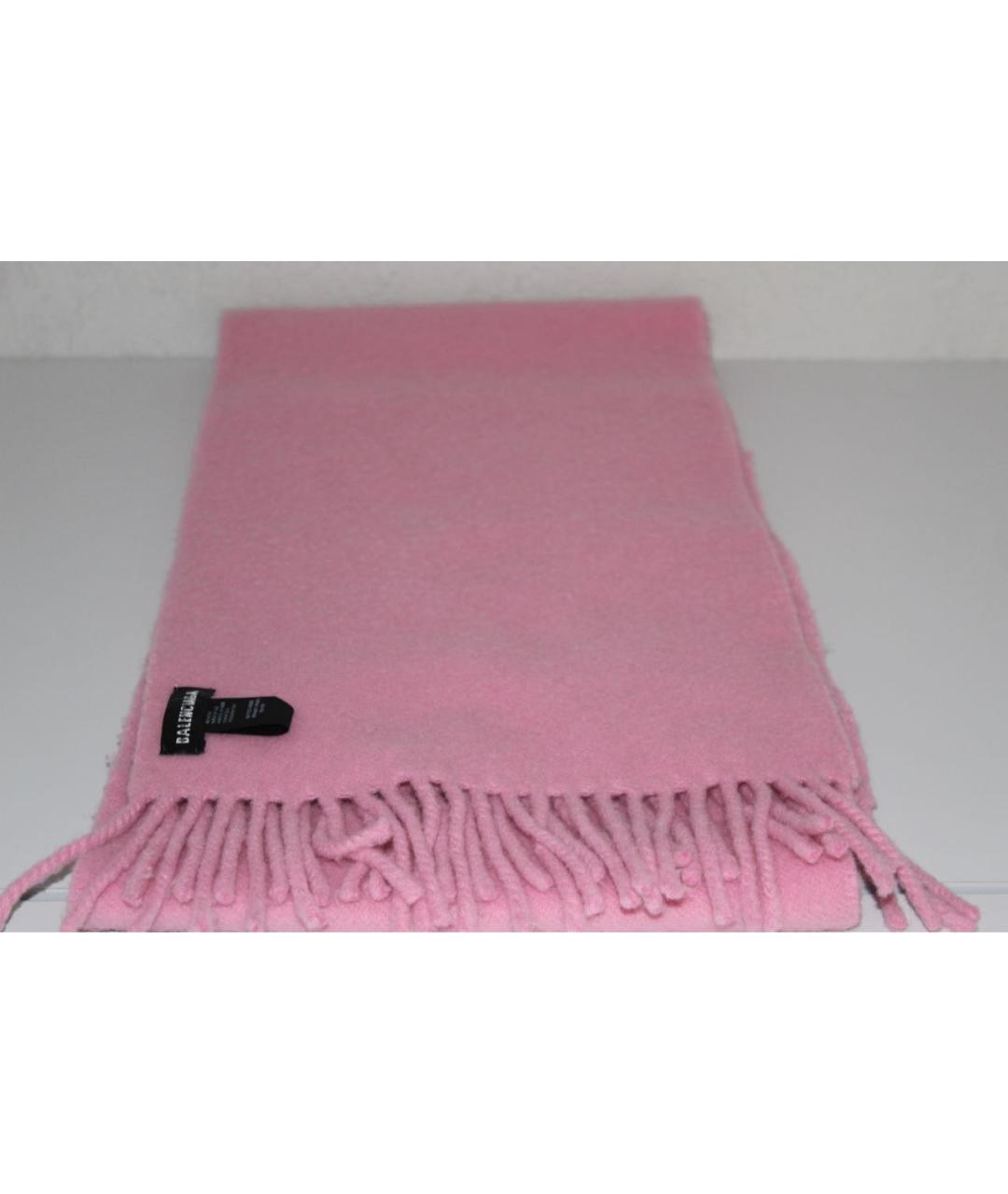 BALENCIAGA Розовый шарф, фото 2