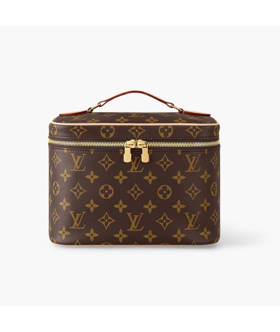 LOUIS VUITTON Коричневая косметичка, фото 9