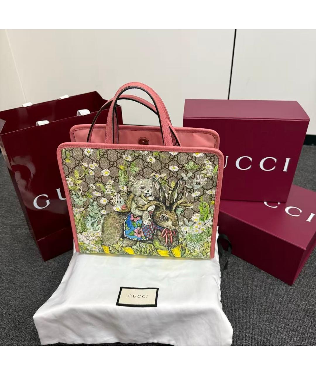 GUCCI Синтетическая сумка с короткими ручками, фото 2