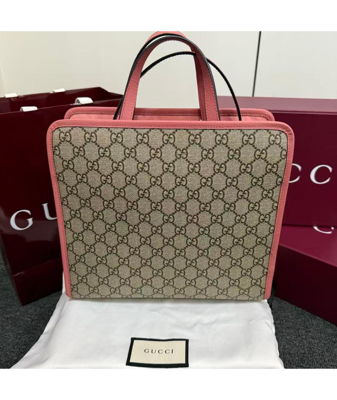 GUCCI Синтетическая сумка с короткими ручками, фото 4