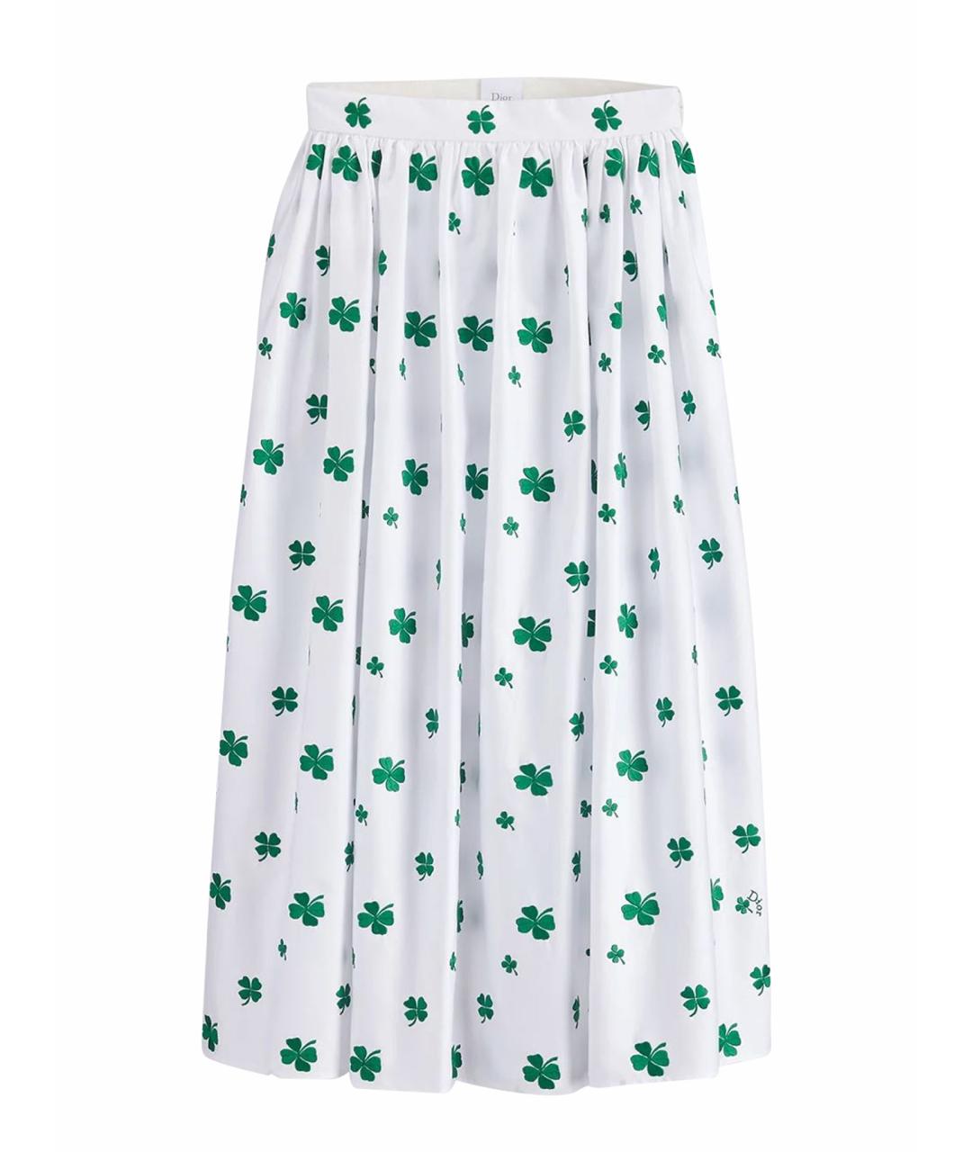 CHRISTIAN DIOR Белая юбка миди, фото 1