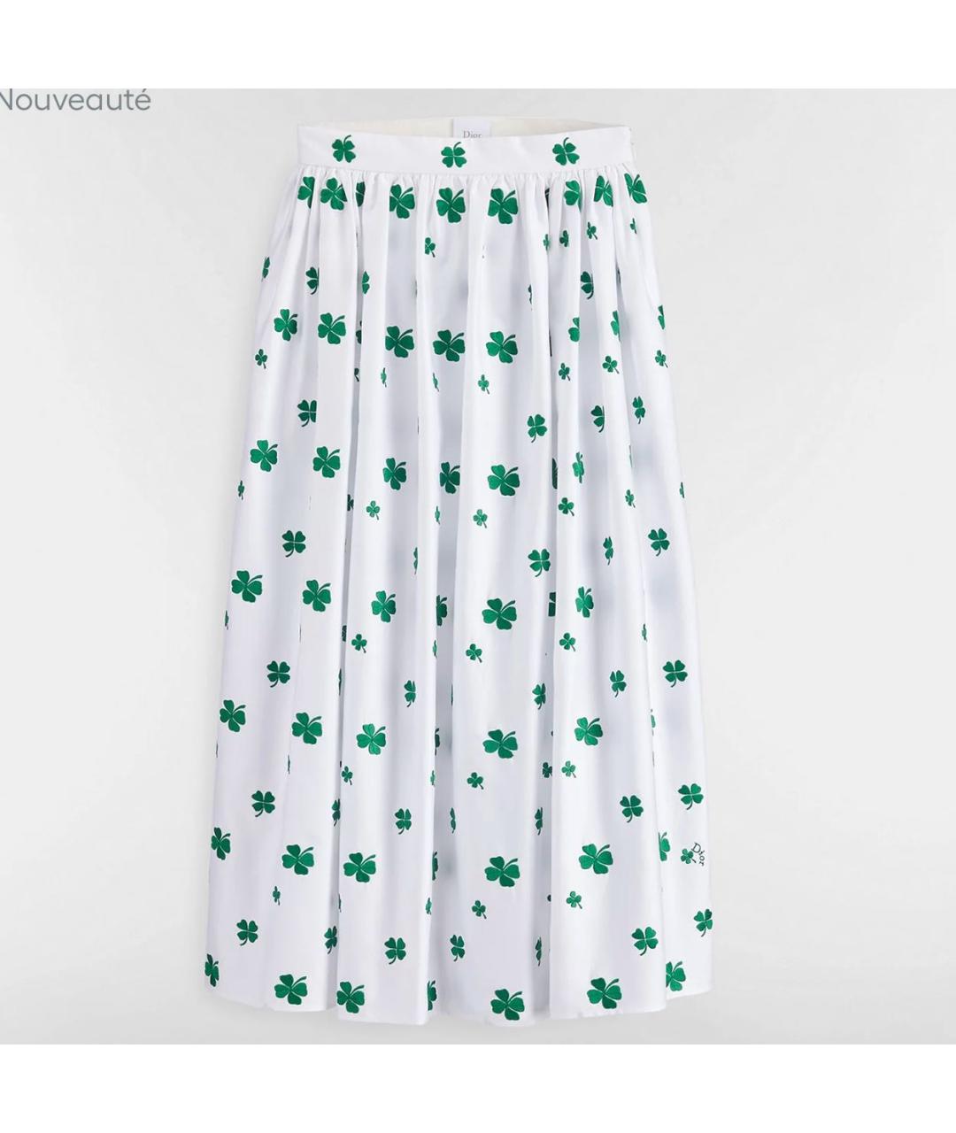 CHRISTIAN DIOR Белая юбка миди, фото 4