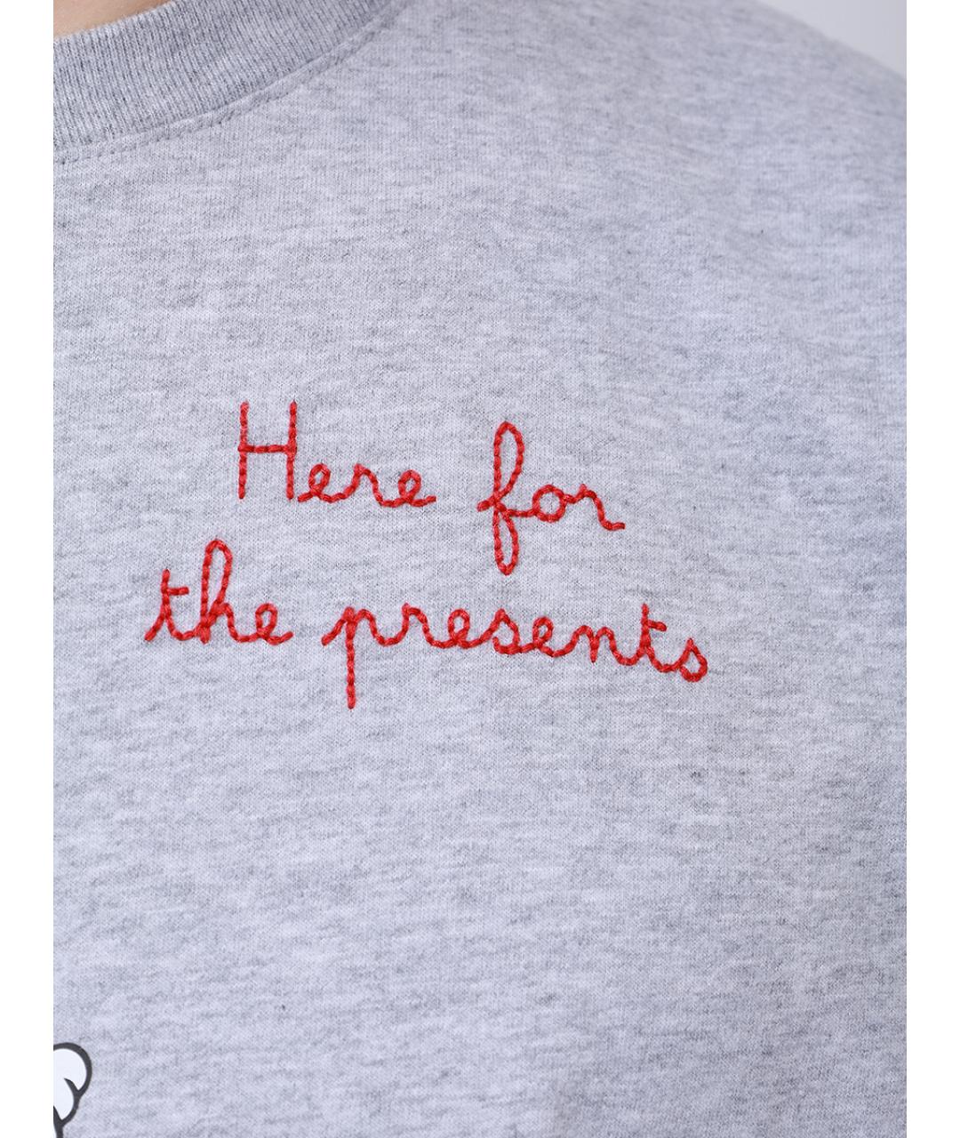 MC2 SAINT BARTH Серая хлопковая футболка, фото 6