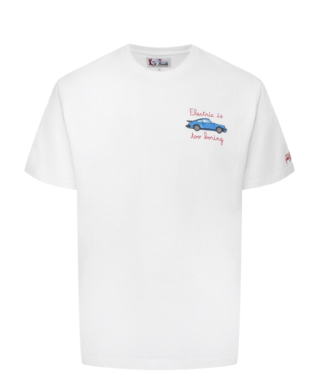 MC2 SAINT BARTH Белая хлопковая футболка, фото 1