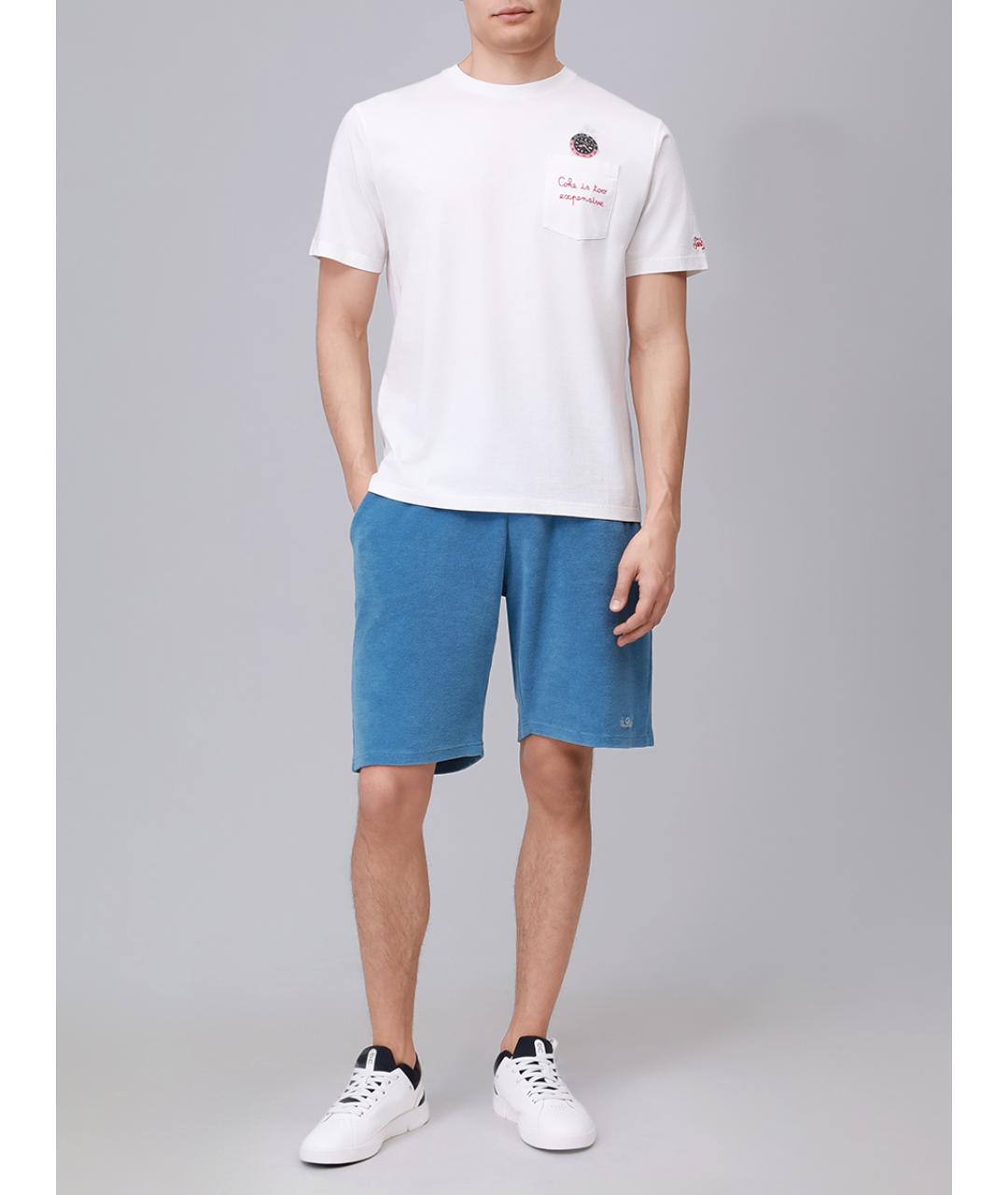 MC2 SAINT BARTH Белая хлопковая футболка, фото 2