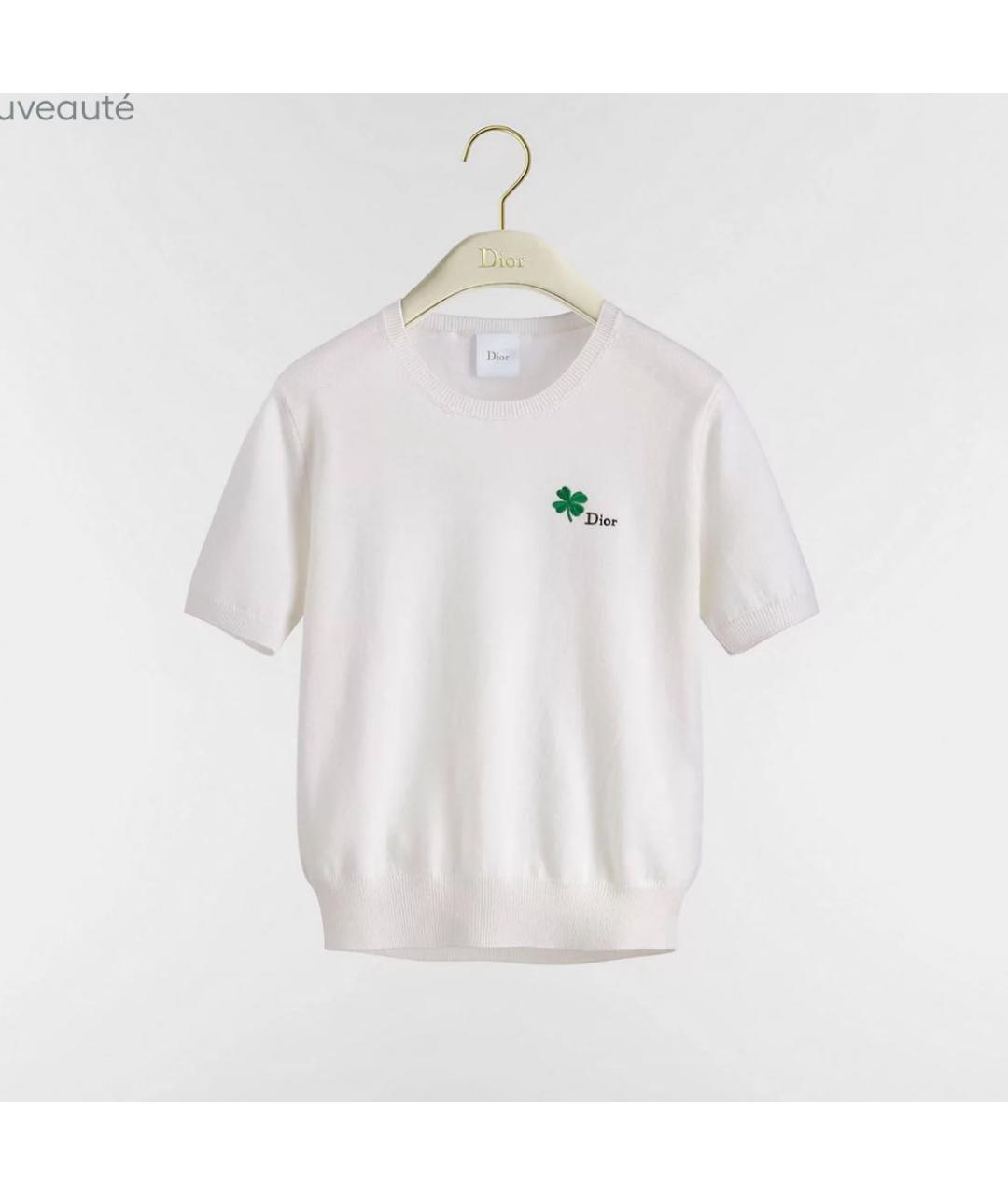 CHRISTIAN DIOR Белый шерстяной джемпер / свитер, фото 4