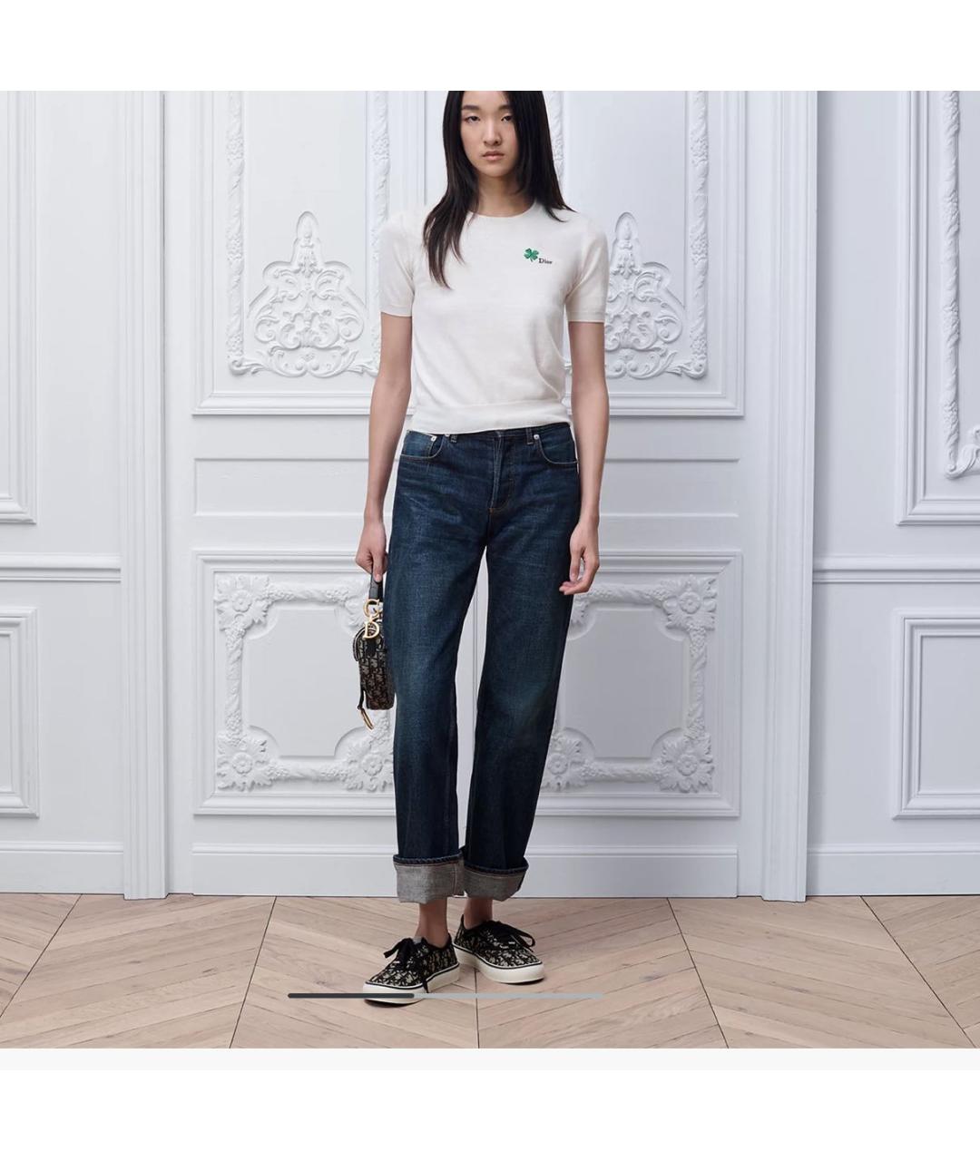 CHRISTIAN DIOR Белый шерстяной джемпер / свитер, фото 2