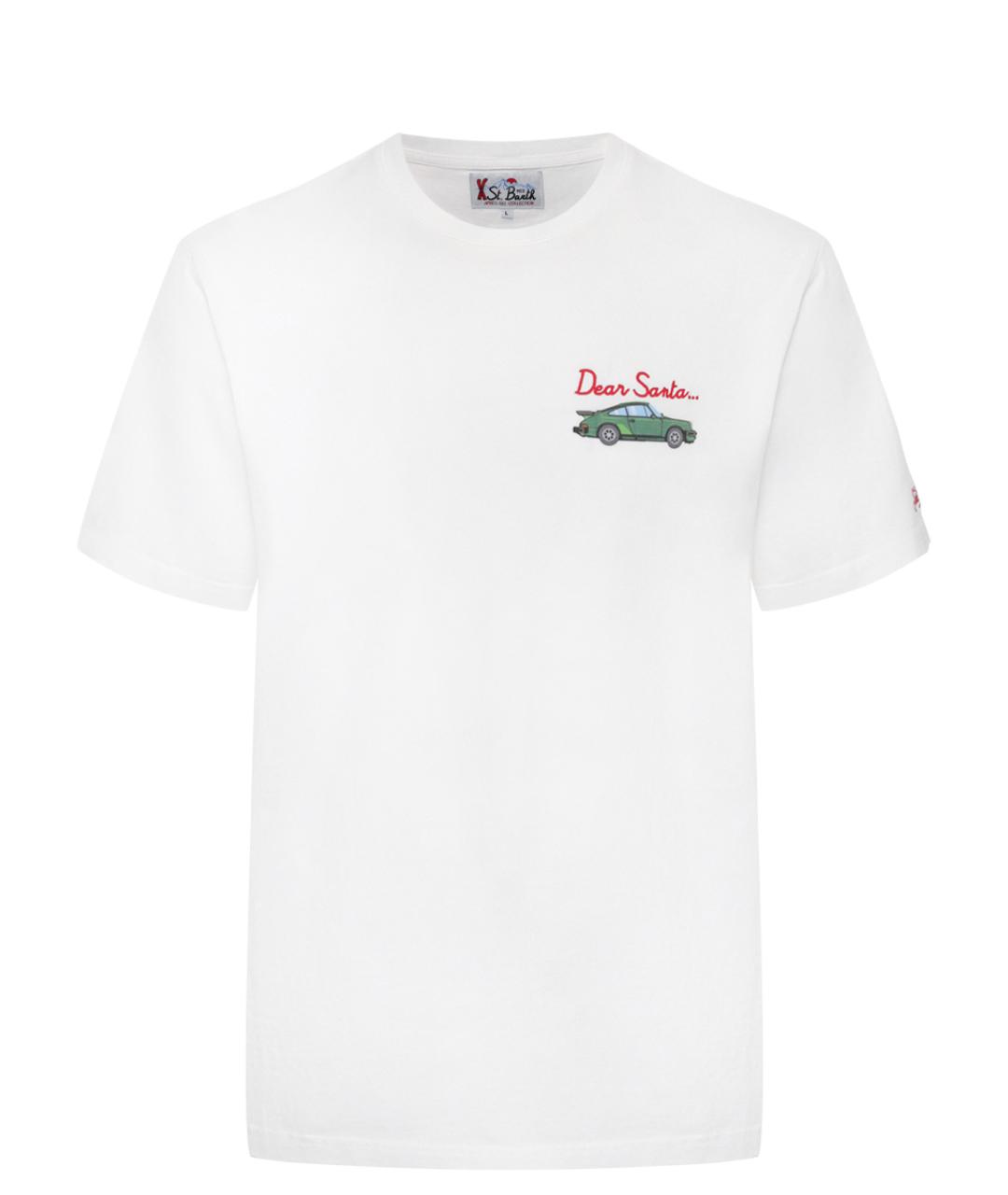 MC2 SAINT BARTH Белая хлопковая футболка, фото 1