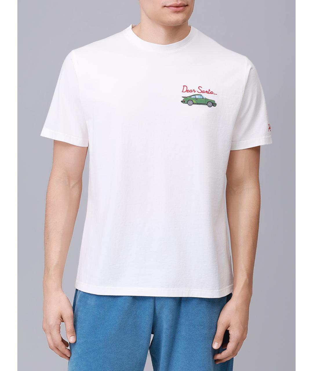 MC2 SAINT BARTH Белая хлопковая футболка, фото 4