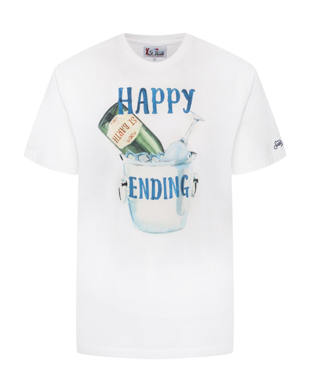 MC2 SAINT BARTH Белая хлопковая футболка, фото 1