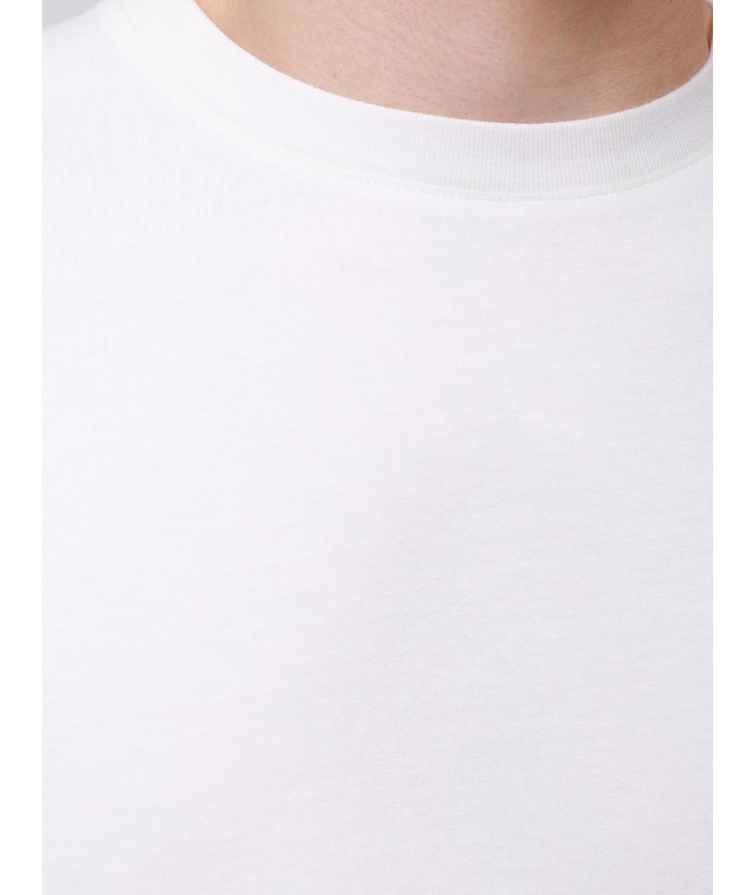 MC2 SAINT BARTH Белая хлопковая футболка, фото 6