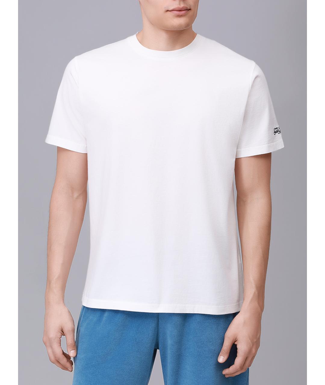 MC2 SAINT BARTH Белая хлопковая футболка, фото 4