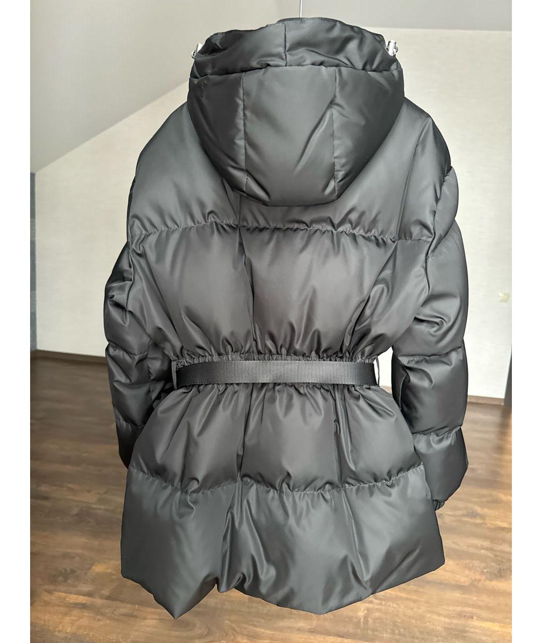 PRADA Черный полиамидовый пуховик, фото 2