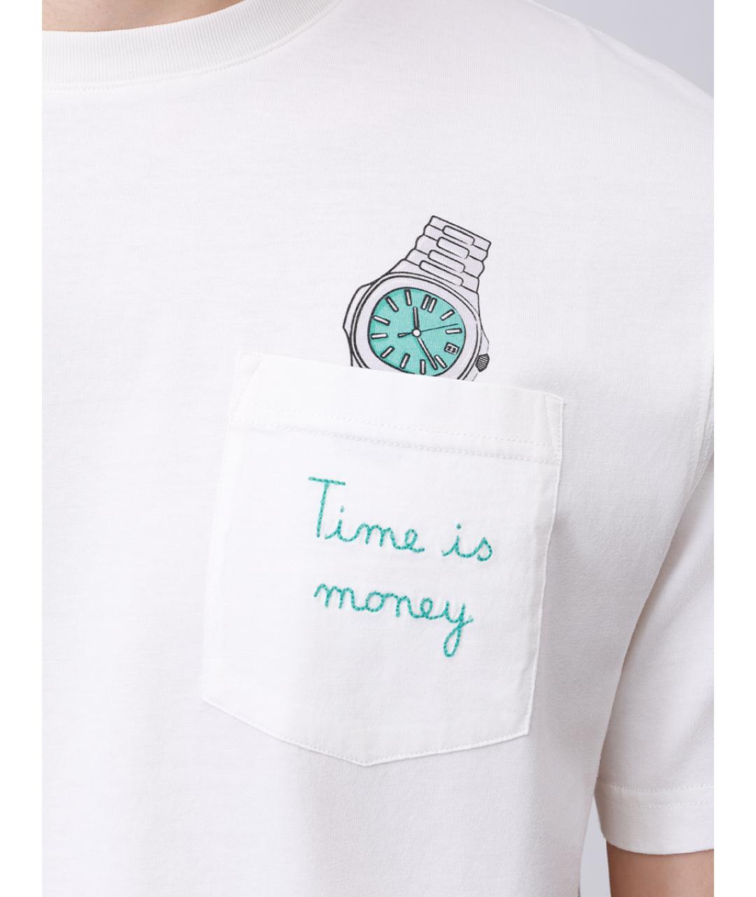 MC2 SAINT BARTH Белая хлопковая футболка, фото 5