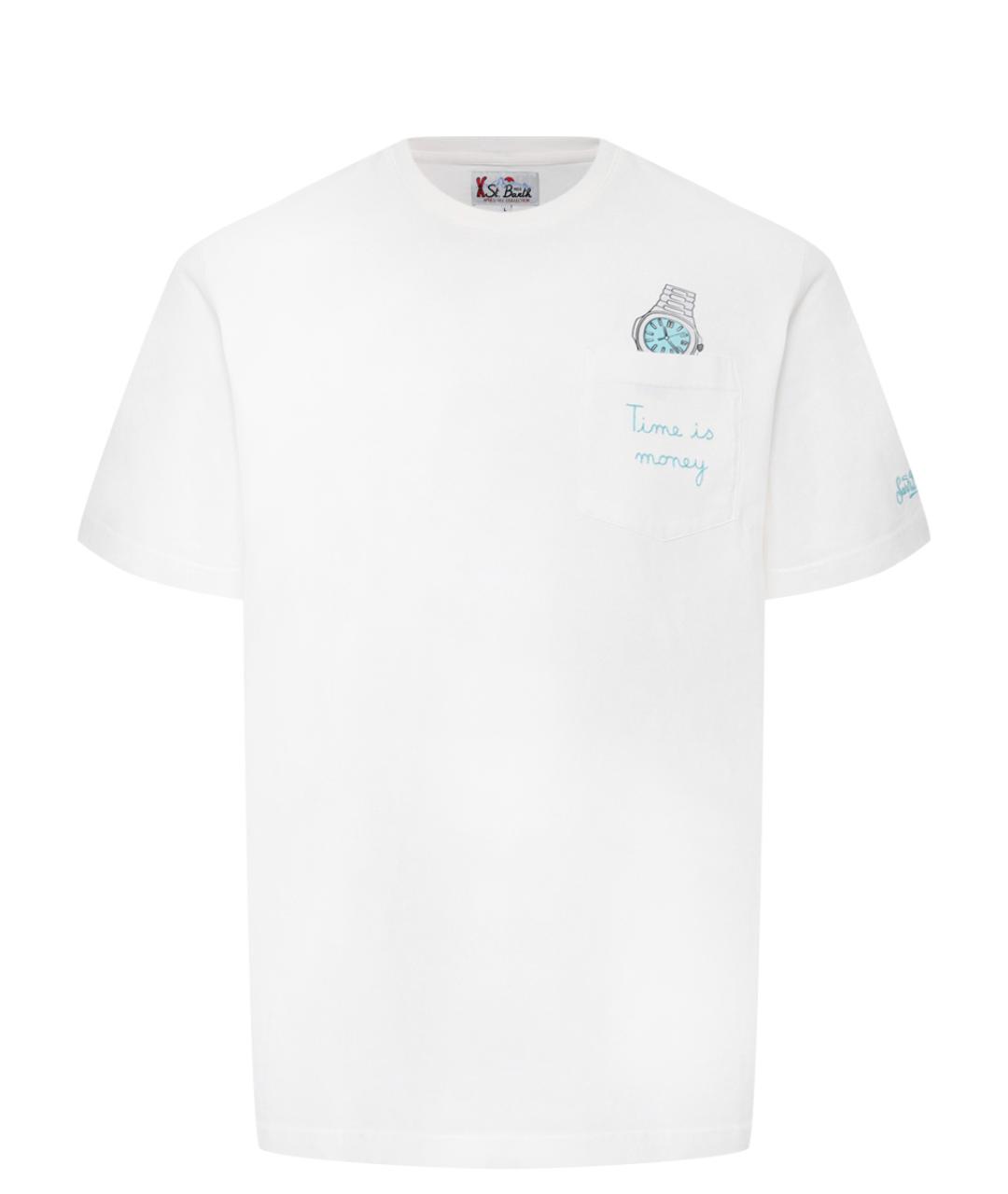 MC2 SAINT BARTH Белая хлопковая футболка, фото 1