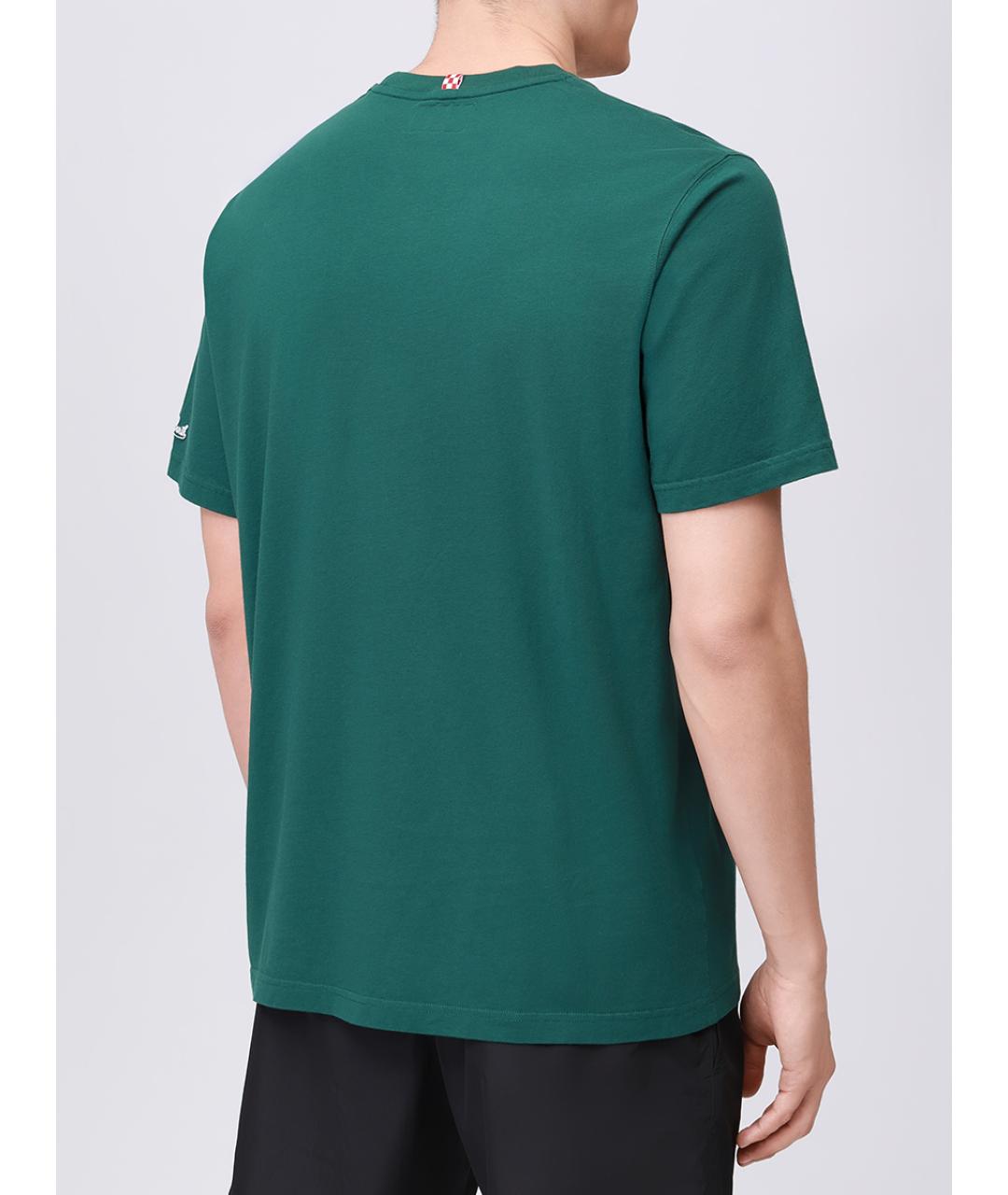 MC2 SAINT BARTH Зеленая хлопковая футболка, фото 3