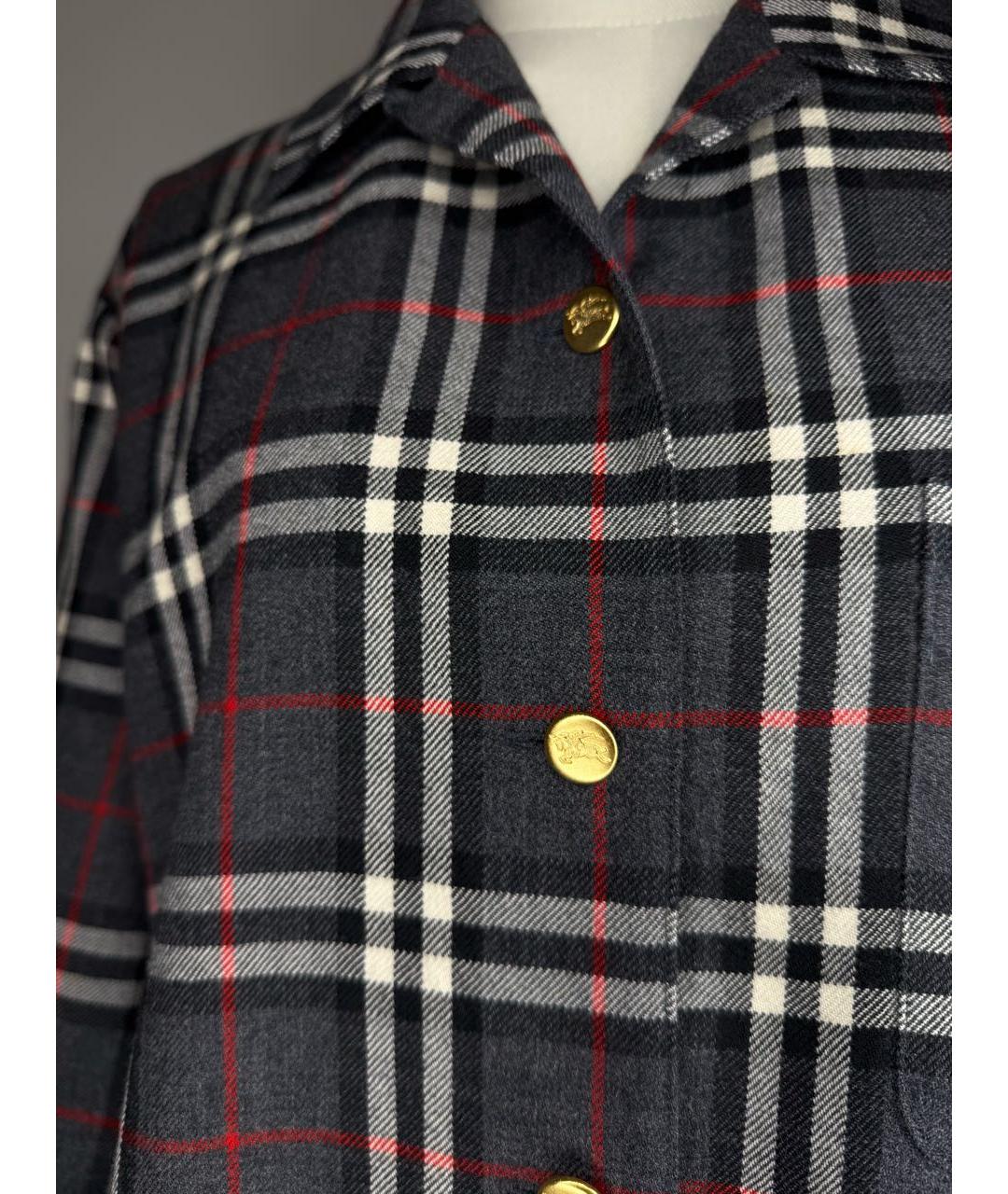BURBERRY Мульти шерстяная рубашка, фото 6