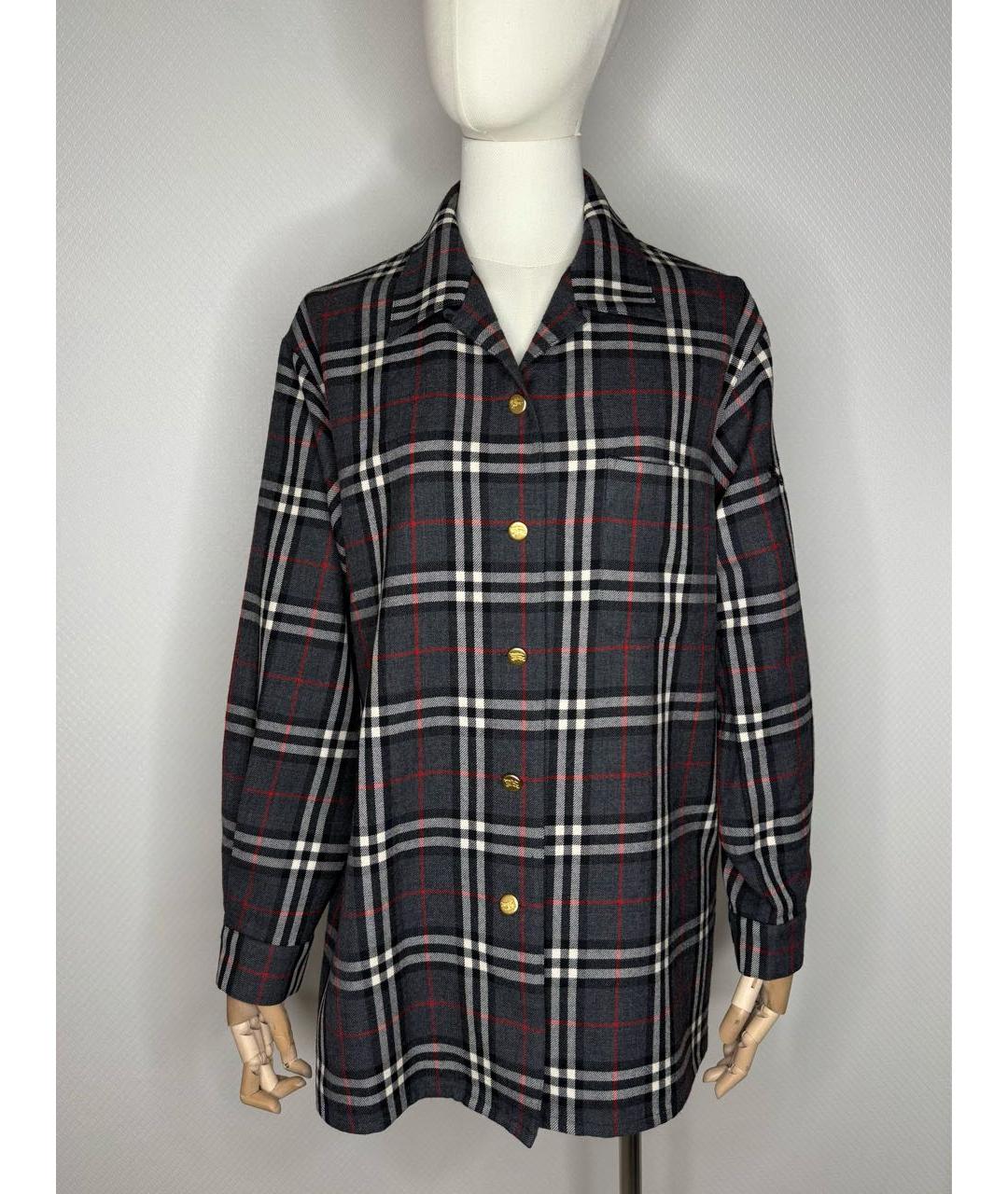 BURBERRY Мульти шерстяная рубашка, фото 9