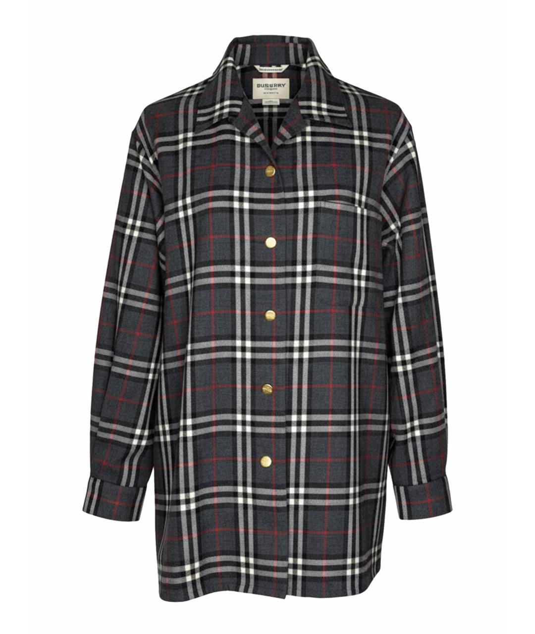 BURBERRY Мульти шерстяная рубашка, фото 1