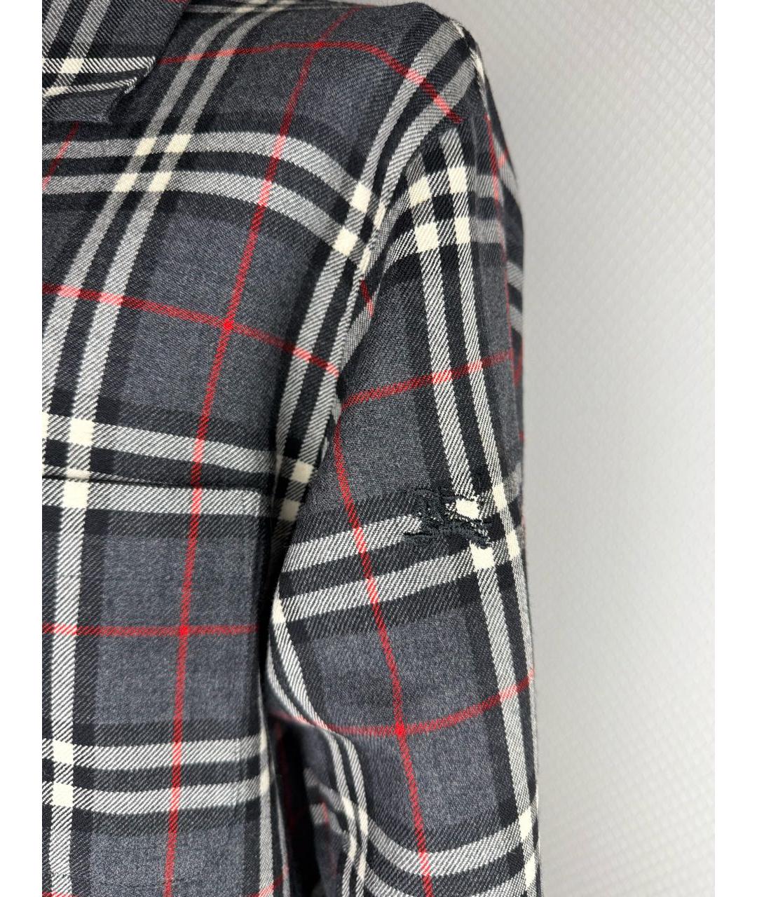 BURBERRY Мульти шерстяная рубашка, фото 4