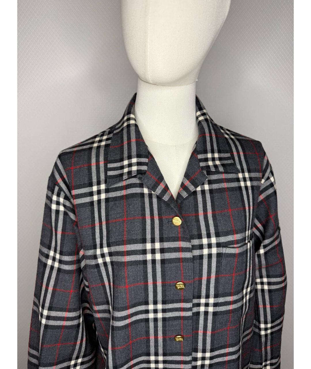 BURBERRY Мульти шерстяная рубашка, фото 3
