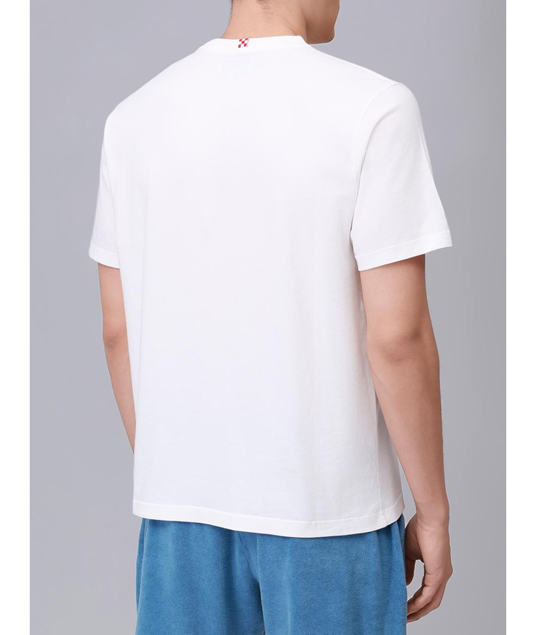 MC2 SAINT BARTH Белая хлопковая футболка, фото 3