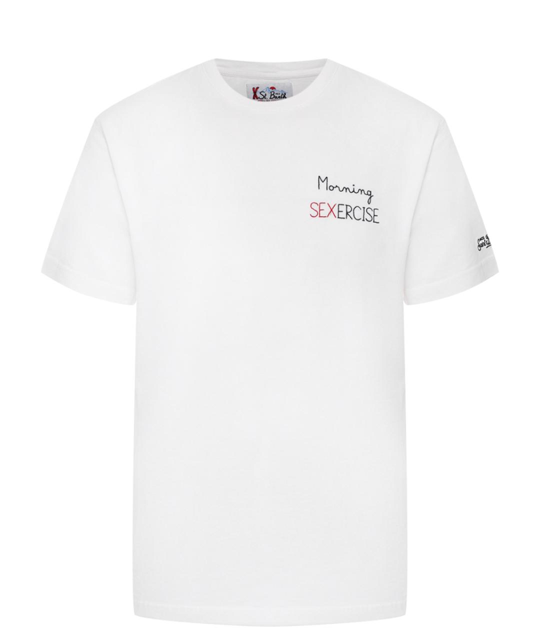 MC2 SAINT BARTH Белая хлопковая футболка, фото 1